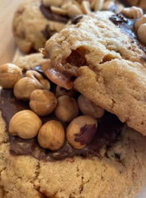 Cookie aux noisettes et au chocolat